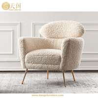 Modern furniture design Welsh faux shearling chair